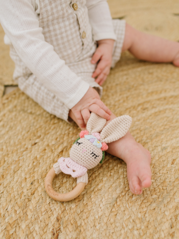 Organic Cotton Baby Teether Bunny ChubbyMore